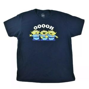 2000s Toy Story Green Men Alien Graphic T Shirt XL